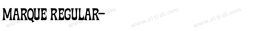 Marque Regular字体转换